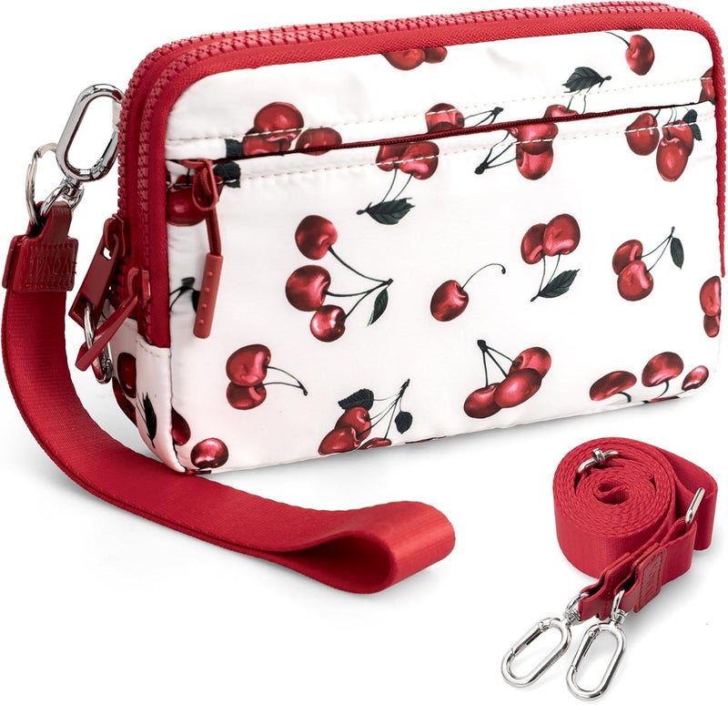 VONAL Store Wristlet Wallets for Women, RFID Wristlet Purse Built in Wallet, Small Nylon Crossbody Bags, Credit Card Holder - Image 1